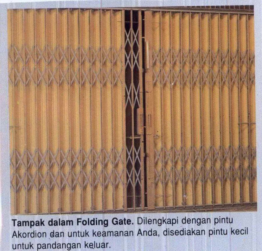 Folding Gate & Rolling Door — folding gate dan rolling door aluminium, foto 1