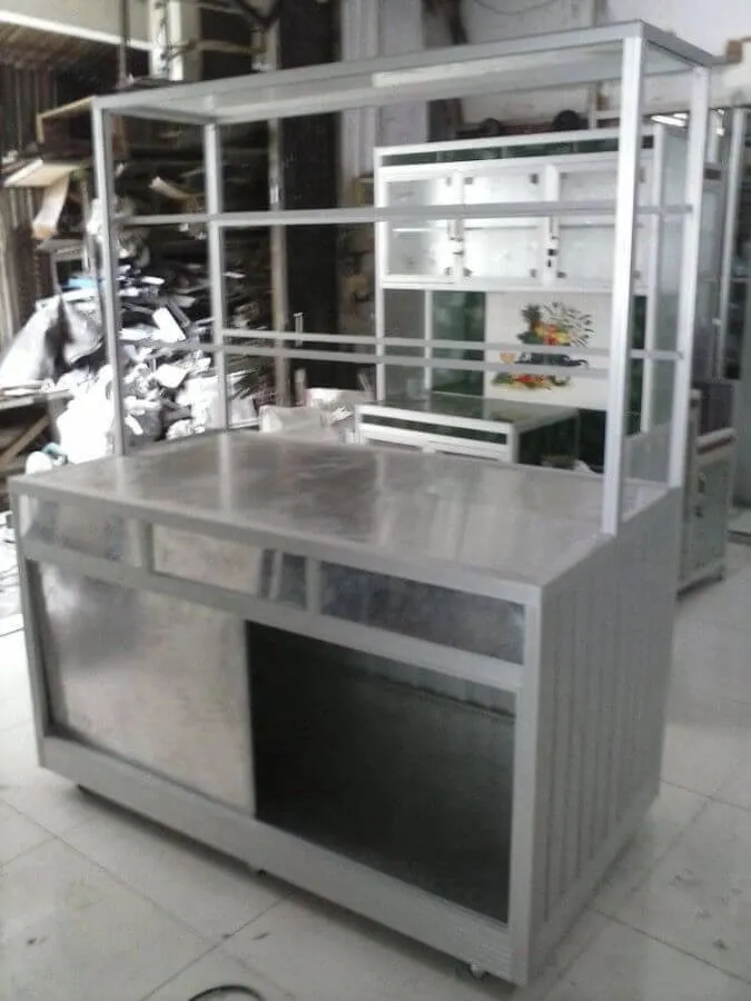 Rak Kaca — rak kaca aluminium, foto 4